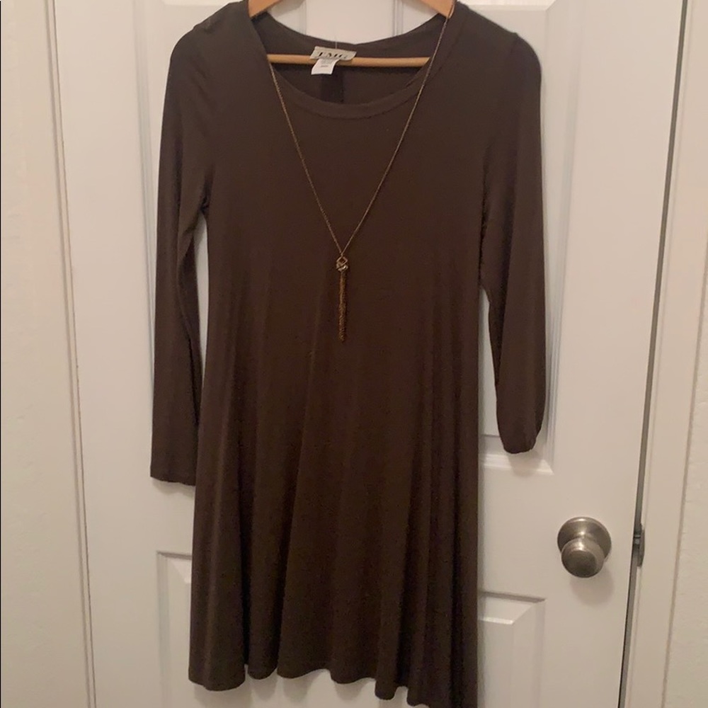 Worn once - olive green dress